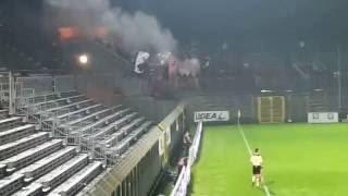 20112016 Calcio Como  US Cremonese 22 Pyro Böller Support [upl. by Gable]