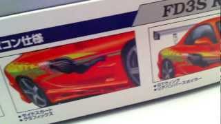 Aoshima 124 Bomex Mazda FD3S Rx7 Unboxing [upl. by Ursulina]