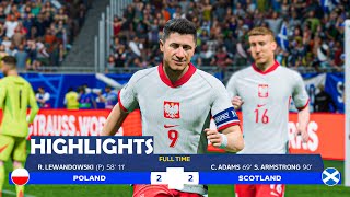 Poland Vs Scotland Match  HIGHLIGHTS [upl. by Zeni]