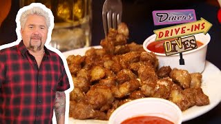 Guy Fieri Eats Chicken GIZZARDS in Michigan  Diners DriveIns and Dives  Food Network [upl. by Anyl]