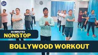 30 Minutes Nonstop Workout  Bollywood Workout Video  Zumba Fitness With Unique Beats  Vivek Sir [upl. by Enobe764]