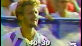 Miloslav Mecir vs Boris Becker US Open Semifinal 1986 [upl. by Leizar]