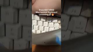 Snpurdiri V900 Mechanical Keyboard Unboxing redswitches mechanicalkeyboard clack viral [upl. by Peregrine]