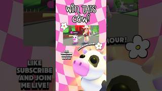 How To Get A FREE Cow In Adopt Me✨🐮 adoptme shorts adoptmegiveaway giveaway roblox [upl. by Aronoel629]