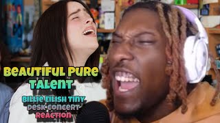 SO MUCH TALENT  Billie Eilish Tiny Desk Concert Reaction [upl. by Esilec]