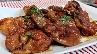 Honey Butter Glazed Chicken Thighs  Easy Glazed Chicken Recipe [upl. by Morissa747]