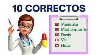 10 Correctos en la administración de 💊  seguridadysalud [upl. by Ardnossac]