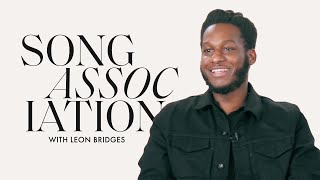 Leon Bridges Sings Miguel Usher and quotDont Worryquot In a Game of Song Association  ELLE [upl. by Clerk]