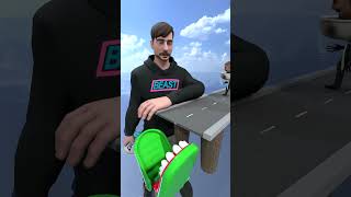 OHIO MrBeast  Cameraman amp Skibidi Jumping over Open Bridge into a Gigantic Toilet shorts [upl. by Aicek]