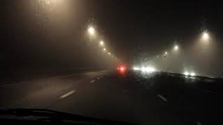 Driving in Fog  Crossing the Second Severn Bridge between England amp Wales [upl. by Enirhtac]