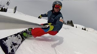 Loveland hard boot Carving with Donek snowboards [upl. by Ellener115]