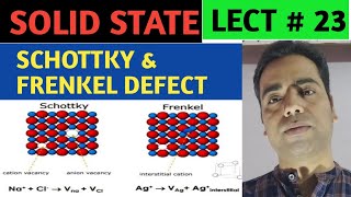 23 rd CLASS SCHOTTKY amp FRENKEL DEFECT [upl. by Ever]