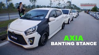 Perodua Axia SE Modified Fitment Stance  Meet and Greet Stance Collaboration 2016 [upl. by Ecarret458]