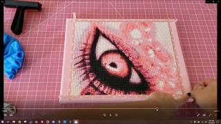 How I frame a diamond painting using artist canvas [upl. by Bamby984]