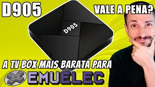 Review D905 a TV Box mais barata do mercado roda EmuELEC é muito mais versátil que gamestick GD10 [upl. by Brennan786]