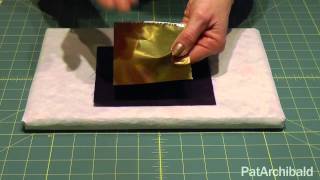 Textile Art Howto Applying Foils with Bondaweb [upl. by Atnod361]