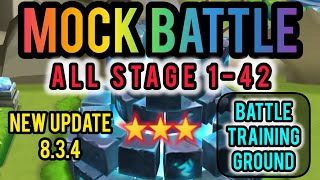 Mock Battle Summoners War All Stage 142 Updated 834 Battle Training Ground [upl. by Lebbie501]