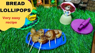 Yummy Bread Lollipops Recipe Mini Delicious Recipes Miniature Cooking [upl. by Armmat588]