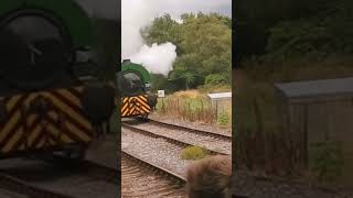 2623 ‘Hawarden’ runs around its train at Dilhorne Park at Foxfield Railway foxfield steamengine [upl. by Eelsha]