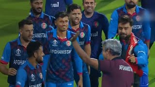 Rashid Khan amazed when Ajay Jadeja dance in front of Afganistan after winning match Pak vs Afg [upl. by Raual]