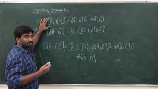 1st year Msc physics quantum Mechanics clas23 commutator Algebra [upl. by Eiddet945]