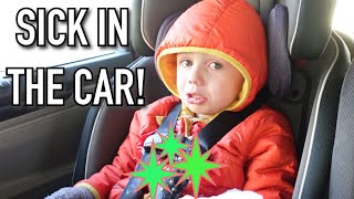 Toddler THROWS UP In The Car  Normal Day Ends In Tears  3 Year Old Hates Getting Sick [upl. by Pieter]