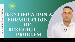 Identification and formulation of research problem  easy and quickest explanation [upl. by Iuqcaj]