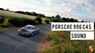 Porsche 911 996 Carrera 4S Sound with Drone Footage at its Best [upl. by Enileme671]