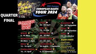 2024 European Darts Open Smith v Schindler [upl. by Oilime]