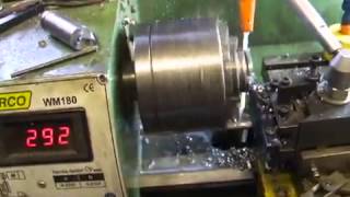 Parting Off With a Glanze Clamp Type Lathe Parting Tool [upl. by Sussman975]