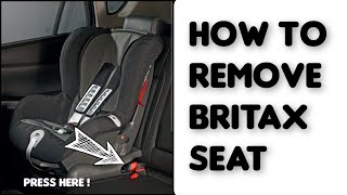 How to REMOVE Britax Child Seat with ISOFIX [upl. by Elbertina249]