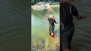 Outdoor fishing 🐬 fishing fish carpfish outdoor skills [upl. by Ruhtracm]