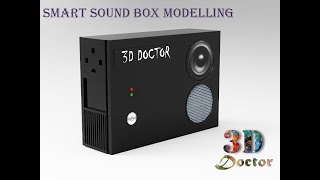 3D smart sound box modeling in maya speaker modeling in maya 2020 texture with keyshot part 1 [upl. by Kcirdled943]