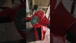 Lml vespa1990 self start conversion Begins [upl. by Ainirtak]