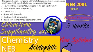 Chloroform  CHCl3  Grade12  Chemistry  NEB2081 Question Paper solution [upl. by Zinnes]