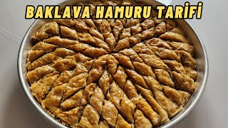 BAKLAVA HAMURU NASIL YAPILIR ✅ 100 YILLIK TARİF 🏆 BU KADAR KOLAY BAKLAVA TATLISI YAPIMI ✌️ [upl. by Geer]