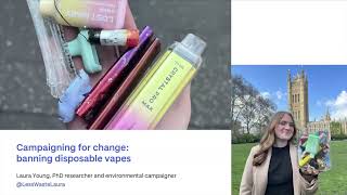 Scotlands Digital Science Festival  Campaigning for Change banning disposable vapes [upl. by Queri795]