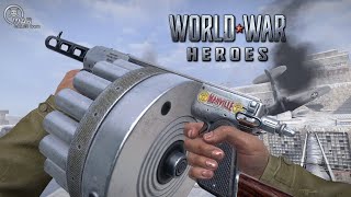 World War Heroes Manville gun The best weapon in the WWH🔥Upgrade amp gameplay [upl. by Trinee]