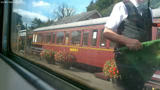 South Devon Railway Buckfastleigh to Totnes Steam engine heritage line trains day on trains form2024 [upl. by Stutsman]