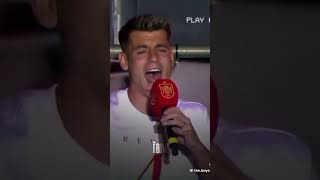 El Pitbull euro2024 spain carvajal celebration morata viral viralshorts viralvideo [upl. by Bonnee]