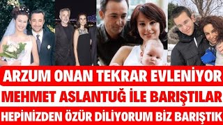 ARZUM ONAN TEKRAR EVLENİYOR MEHMET ASLANTUĞ ARZUM ONAN BARIŞTI OĞLU SİBELCAN EZGİ SERTEL SEDA SAYAN [upl. by Labotsirc]