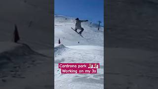 Cardrona park 🏂 Working on my front 360s snowboarding newzealand cardrona [upl. by Hajar]