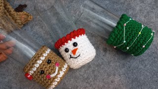 Posavasos y Dulceros para navidad navidadcrochet amigurumi [upl. by Elli429]