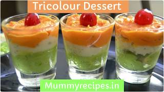 Tricolor Dessert Recipe [upl. by Yevad]