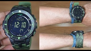 CASIO PROTREK TRIPLE SENSOR PRG300CM3  UNBOXING [upl. by Ainoyek785]