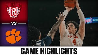 Radford vs Clemson Game Highlights  202425 ACC Mens Basketball [upl. by Keryt]