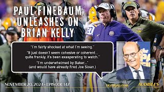 ESPNSEC Networks Paul Finebaum Shares Candid Impressions of Brian Kelly LSU Football [upl. by Attezi]