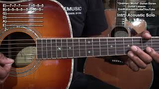 ORDINARY WORLD Duran Duran Guitar Chords amp Solo Lesson Tutorial EricBlackmonGuitar [upl. by Nerrak368]