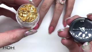 Loose Gold Leaf on Nails [upl. by Johnny]