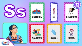 Miss V Teaching Kids 6 Words ABC Digital Flashcards  Learning English Vocabulary [upl. by Khosrow]